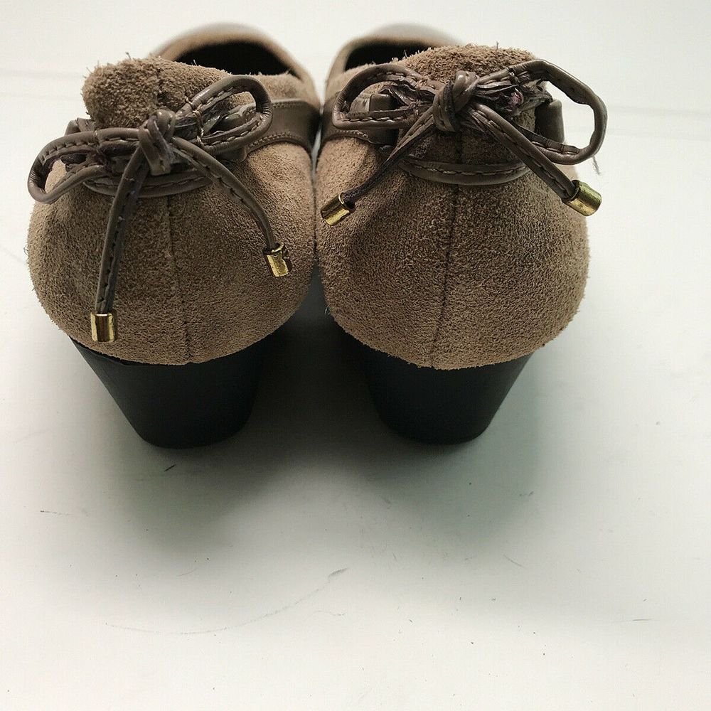 🐈 Chaps Irina Wedge Heel Flats Patent Suede Shoes - Picture 3 of 6